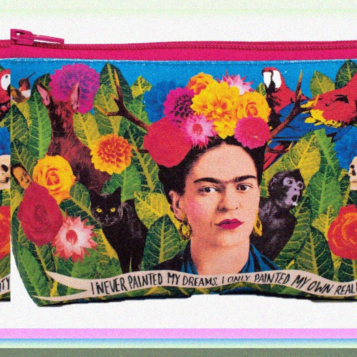 9" Canvas Zipper Pouch for Pencils, Tools, Cosmetics