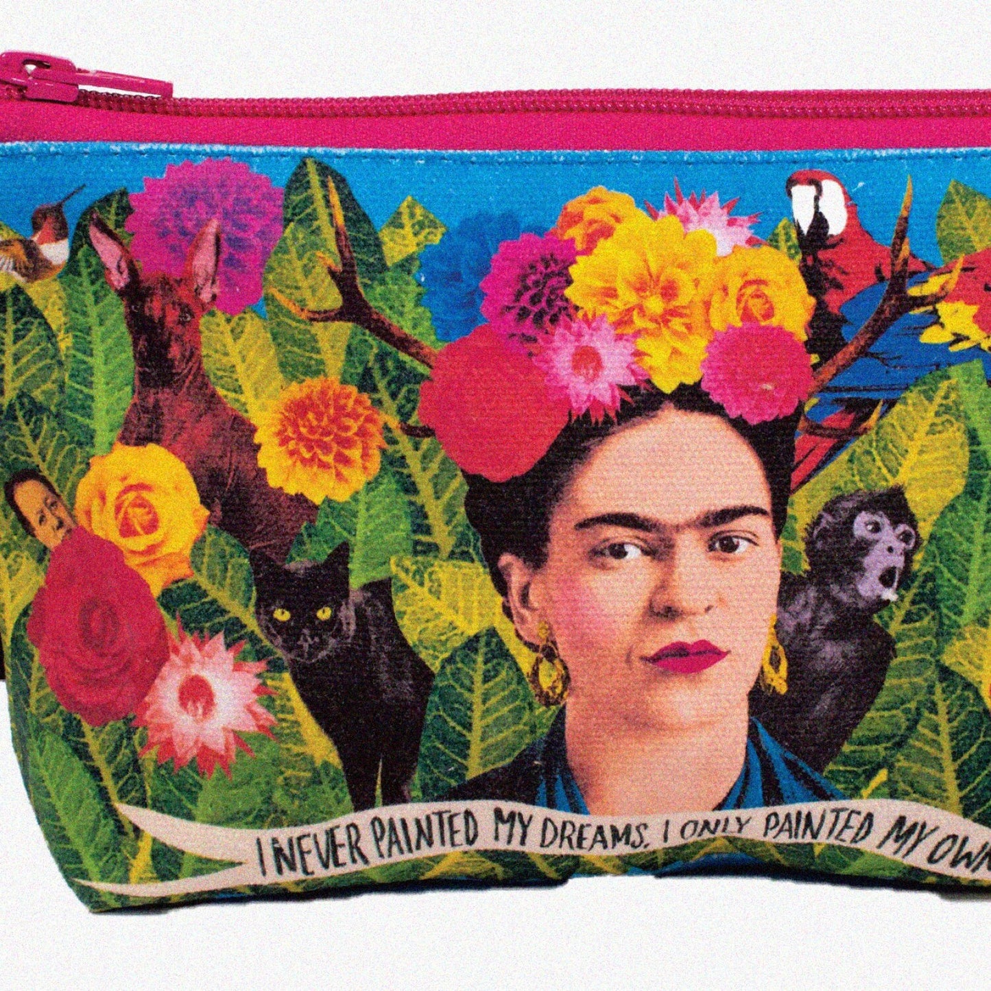9" Canvas Zipper Pouch for Pencils, Tools, Cosmetics