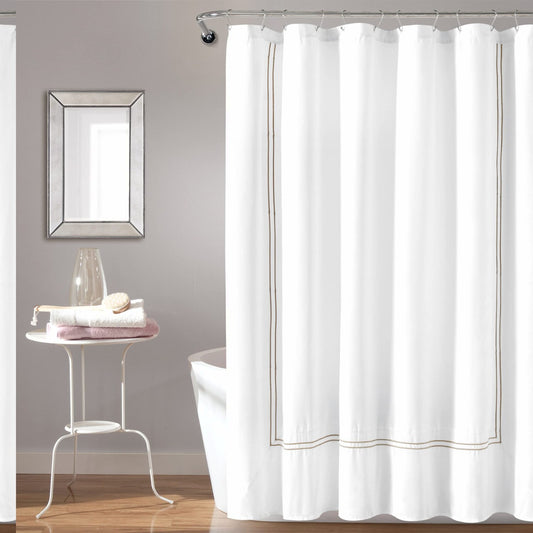 Shower Curtain 72x72 White Wheat