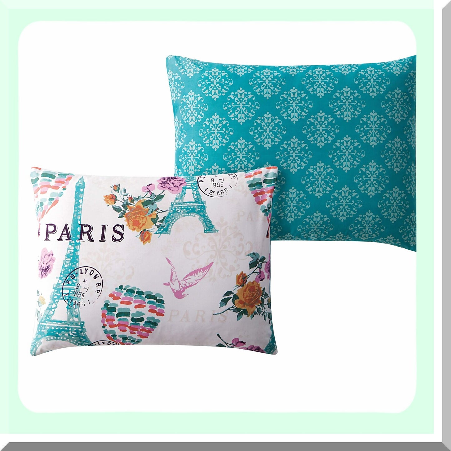 Orchid Bliss Queen Comforter Set - Luxurious 8-Piece Bedding Bundle for Ultimate Comfort and Style in Your Bedroom.