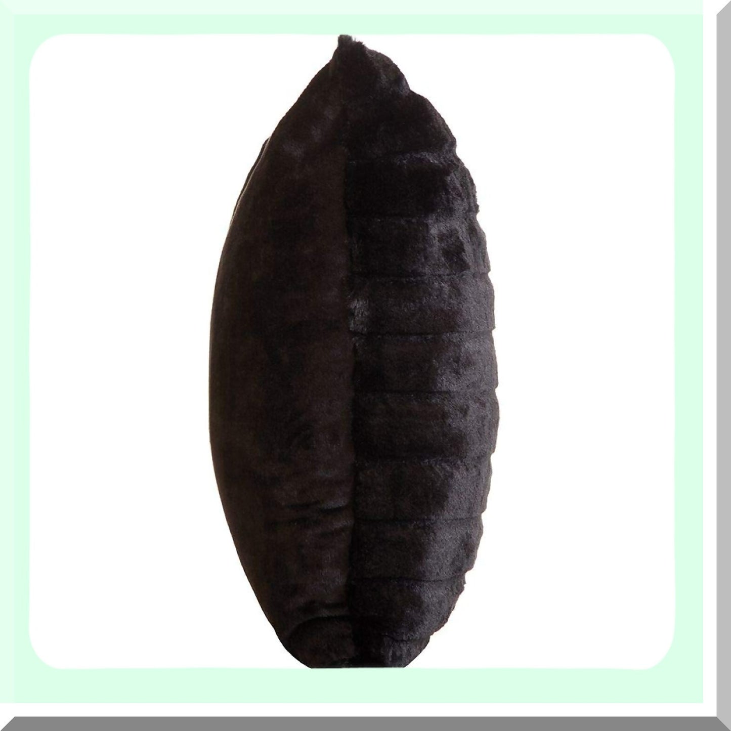 Luxury Stripe Black Throw Pillow - 18x18 Inch Insert Included - Soft Mink Fabric - Decorative Cushion for Sofa, Bed, or Chair - Elegant Home Decor