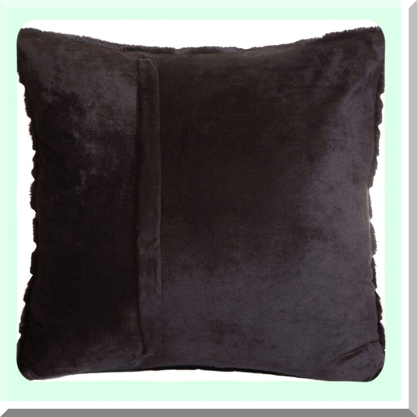 Luxury Stripe Black Throw Pillow - 18x18 Inch Insert Included - Soft Mink Fabric - Decorative Cushion for Sofa, Bed, or Chair - Elegant Home Decor