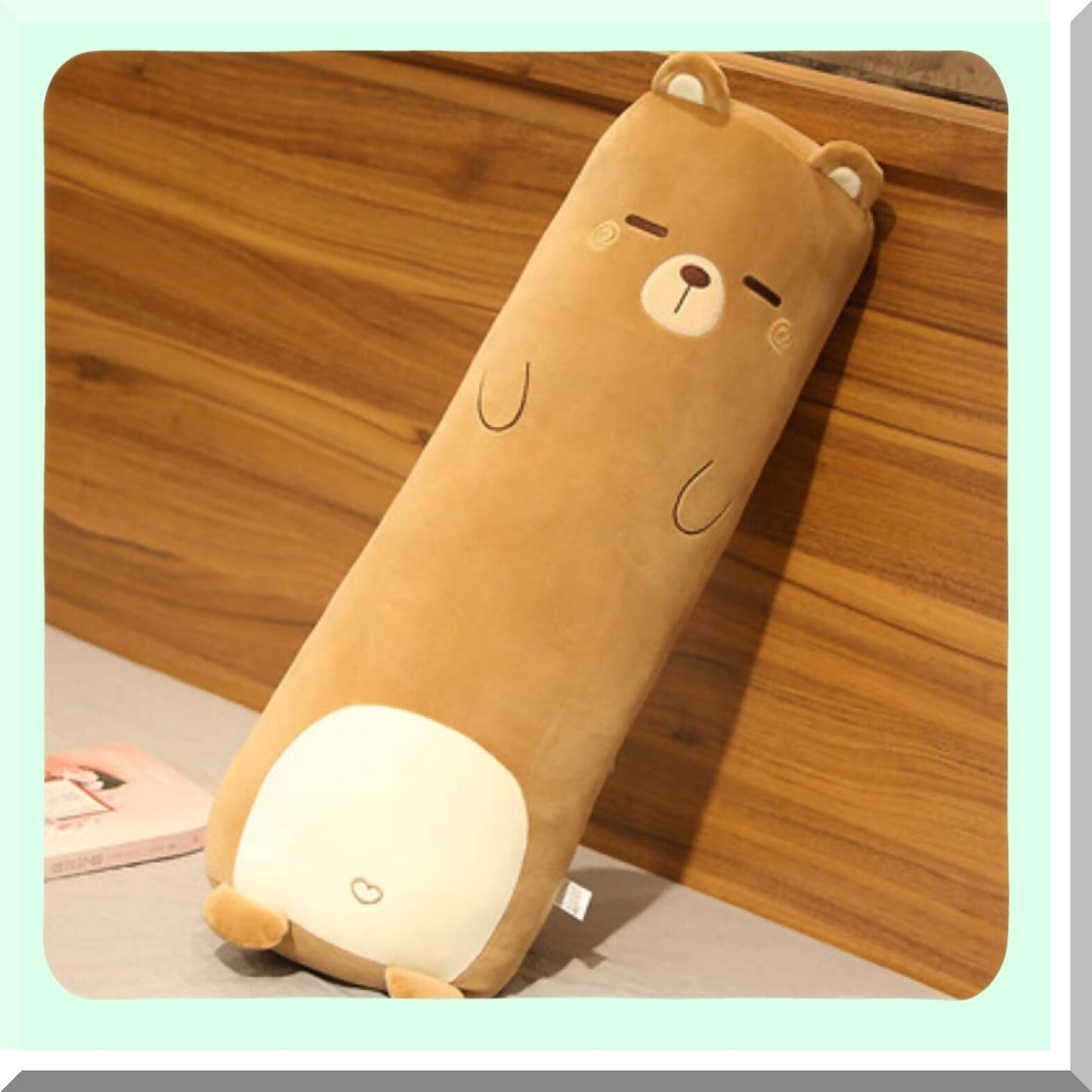 CuddleBear Plush Body Pillow - 27 Inch Animal Shaped Toy Gift for Girlfriend, Boyfriend Pillow for Sleeping, Kids Big Bed Pillow, Cute Long Pillow