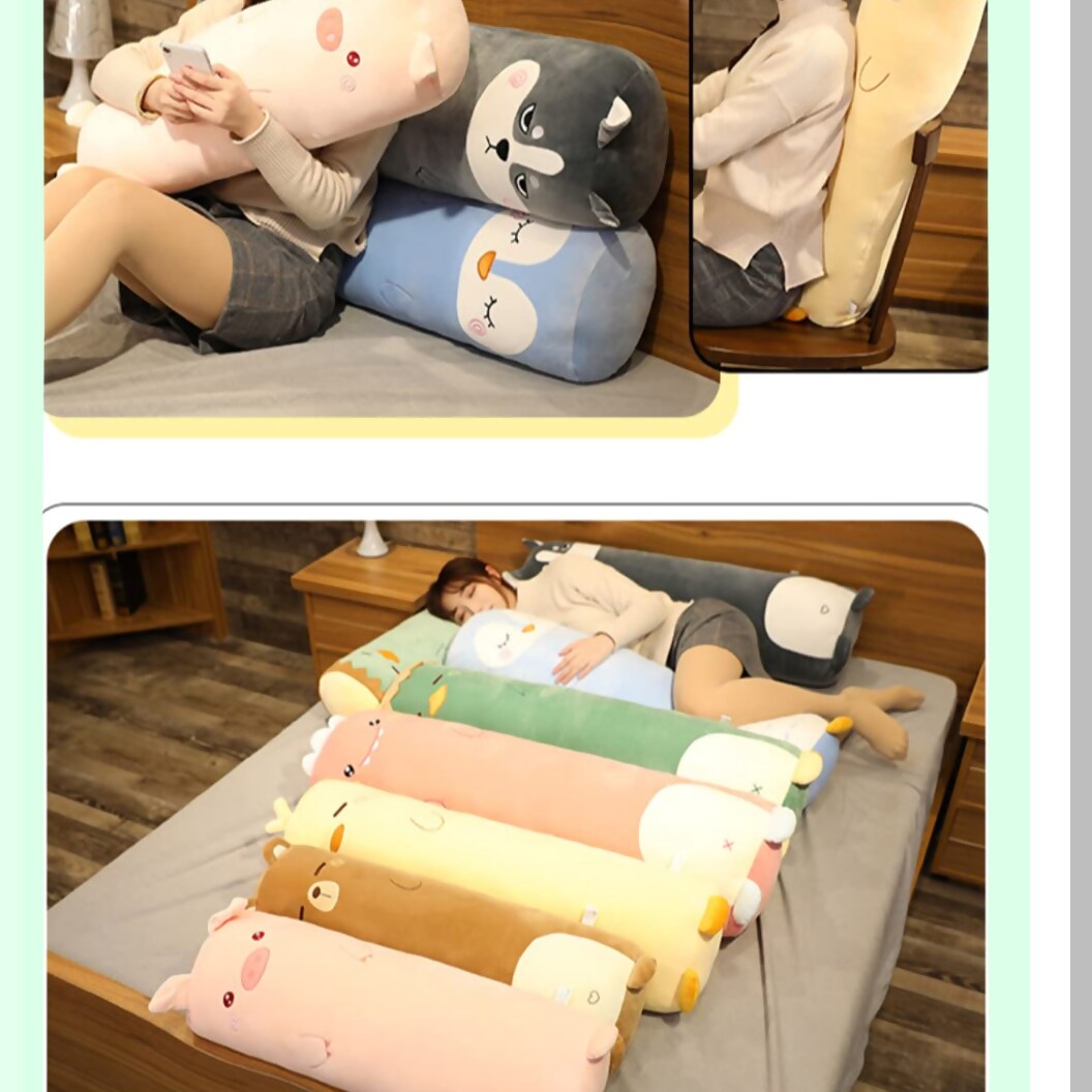 CuddleBear Plush Body Pillow - 27 Inch Animal Shaped Toy Gift for Girlfriend, Boyfriend Pillow for Sleeping, Kids Big Bed Pillow, Cute Long Pillow