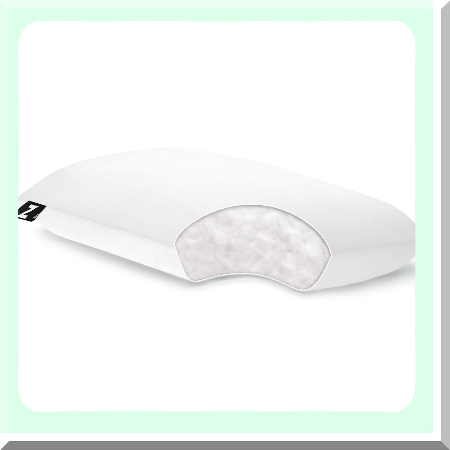 LuxiPlush Gel-Infused Microfiber Pillow - Cooling Memory Foam Support for Neck Pain Relief, Hypoallergenic Bedding for Side & Back Sleepers