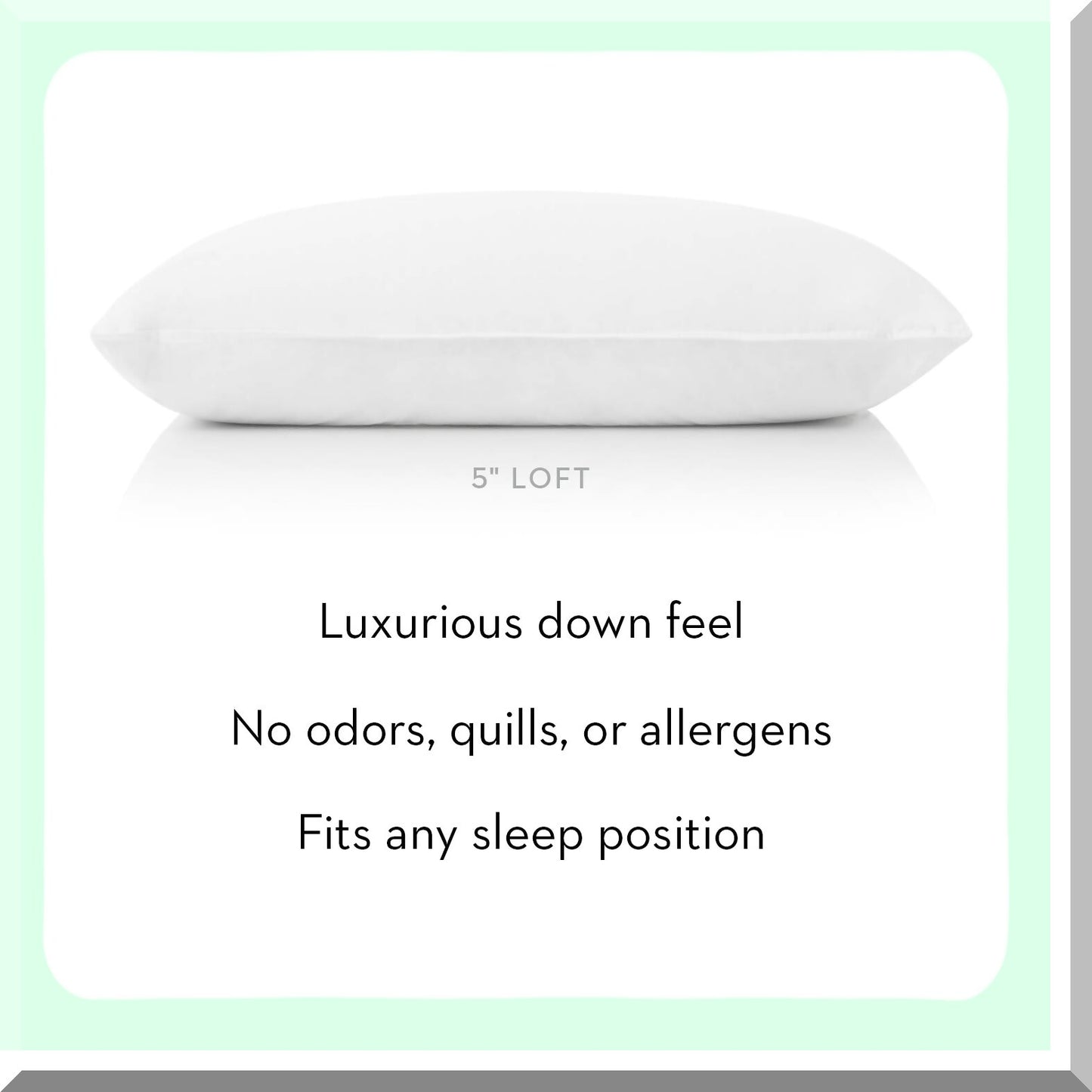 LuxiPlush Gel-Infused Microfiber Pillow - Cooling Memory Foam Support for Neck Pain Relief, Hypoallergenic Bedding for Side & Back Sleepers