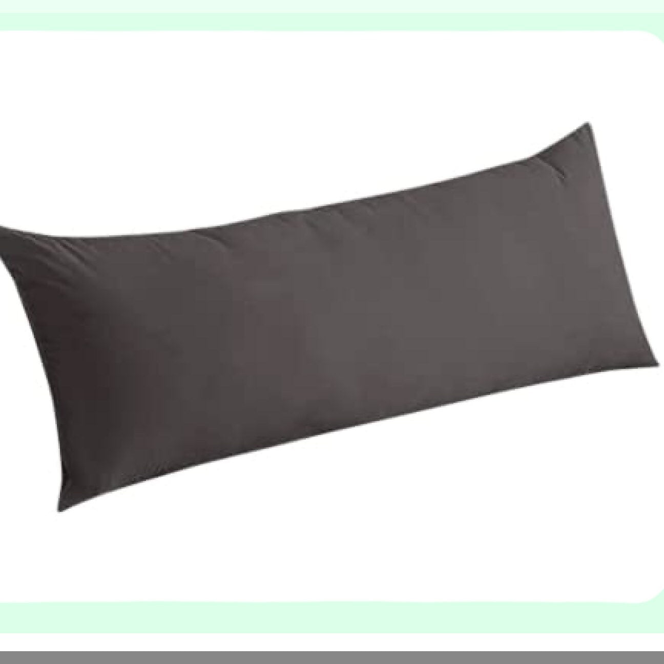 Premium Blend Grey Body Pillowcase - 20 x 48 Zipper Closure - Soft Pillow Cover for Body Pillows - 100% Cotton - 1pc Pillowcase - Grey 20 x 48 inch