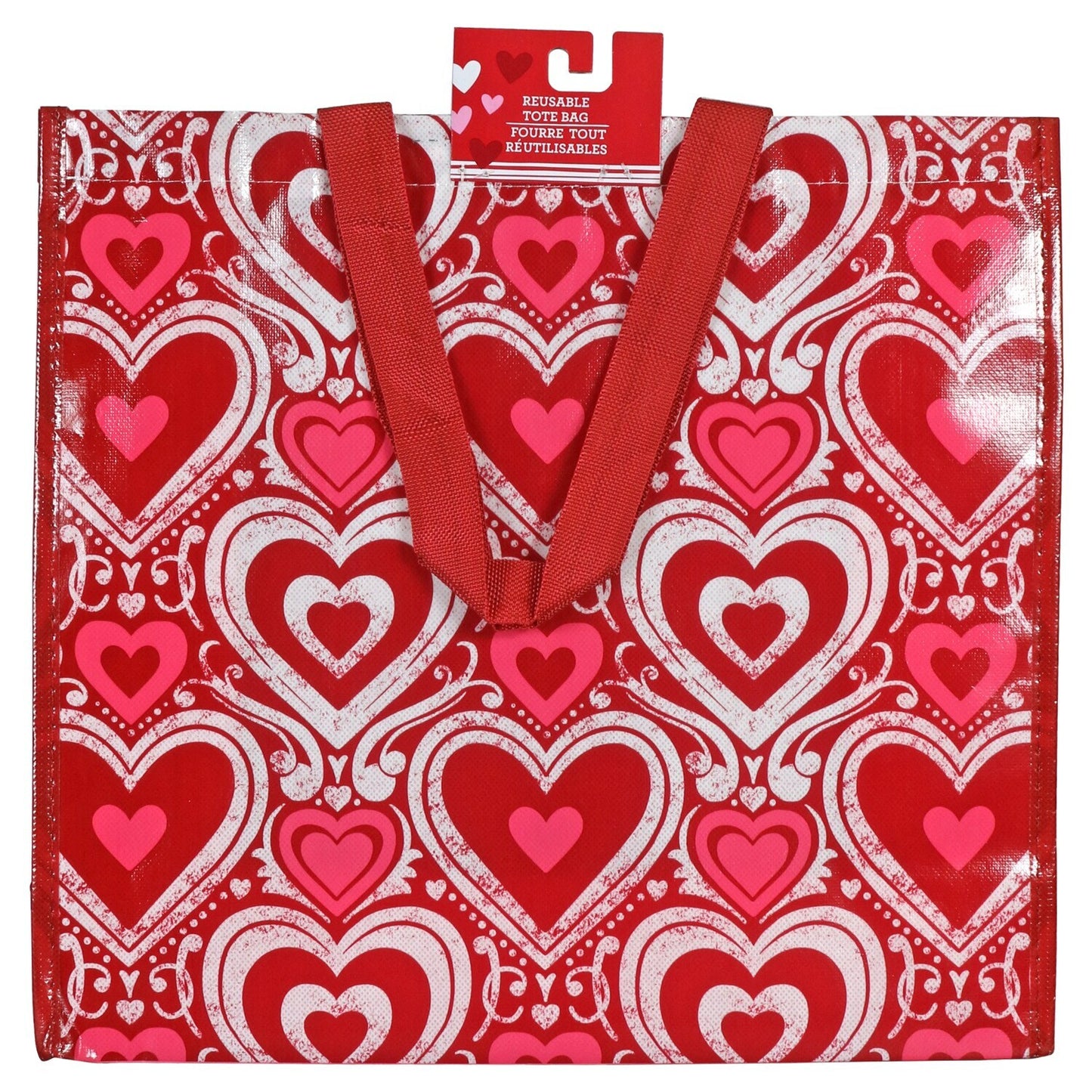 Laminated Valentine Totes, 13.25x22.25 in. (Pack of 24)