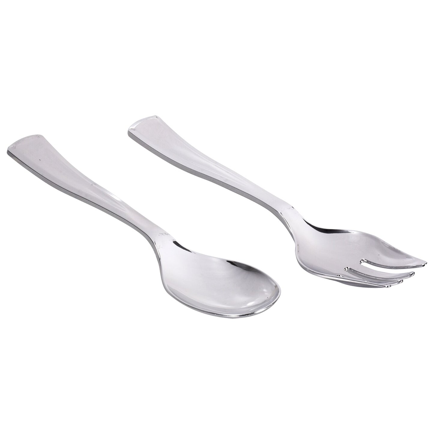 Silver Plastic Serving Sets, 2-ct. Packs (Pack of 4)