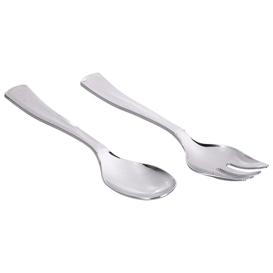 Silver Plastic Serving Sets, 2-ct. Packs (Pack of 4)