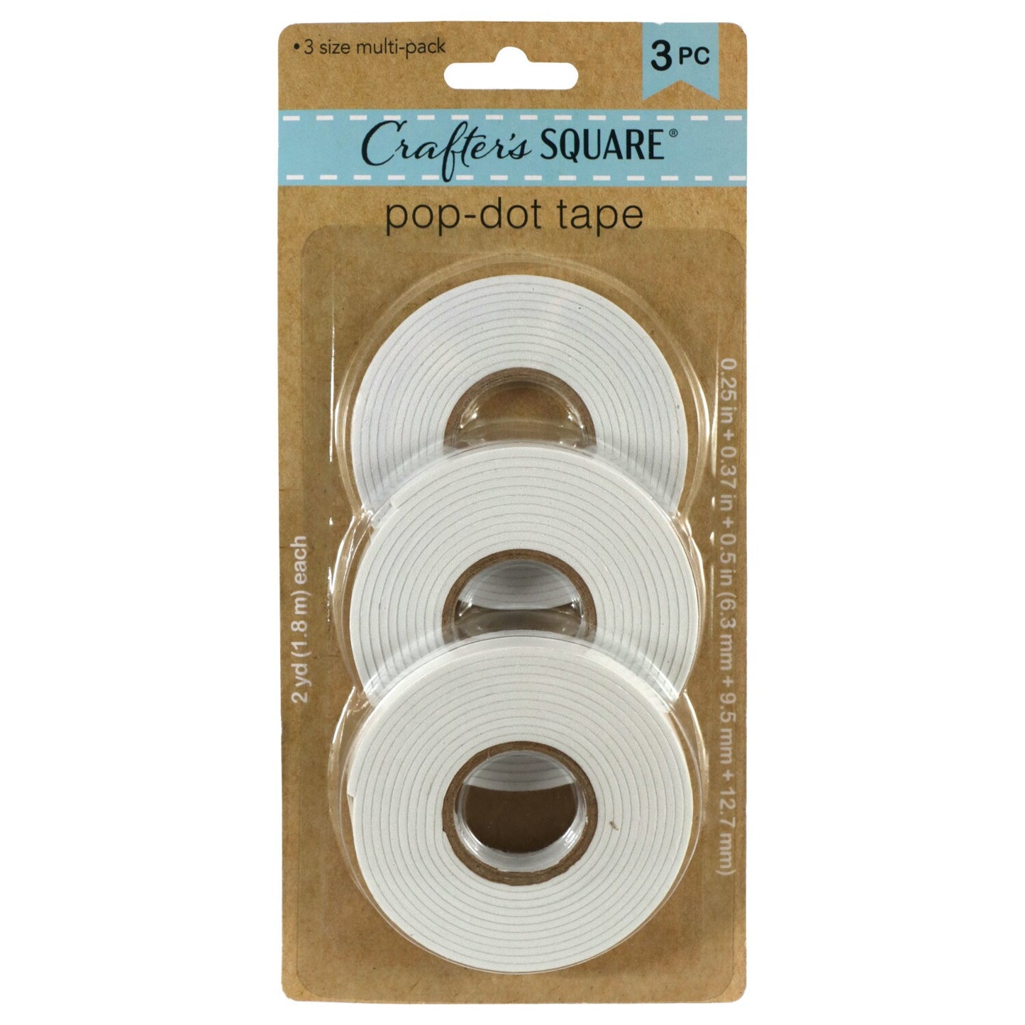 Crafter's Square Pop-Dot Tape, 3-ct. Roll Packs (Pack of 3)