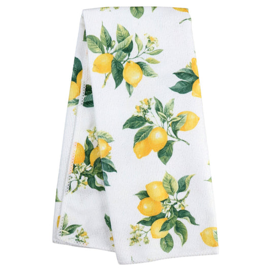 Lemon-Printed Kitchen Towels, 25x15 in. (Pack of 24)