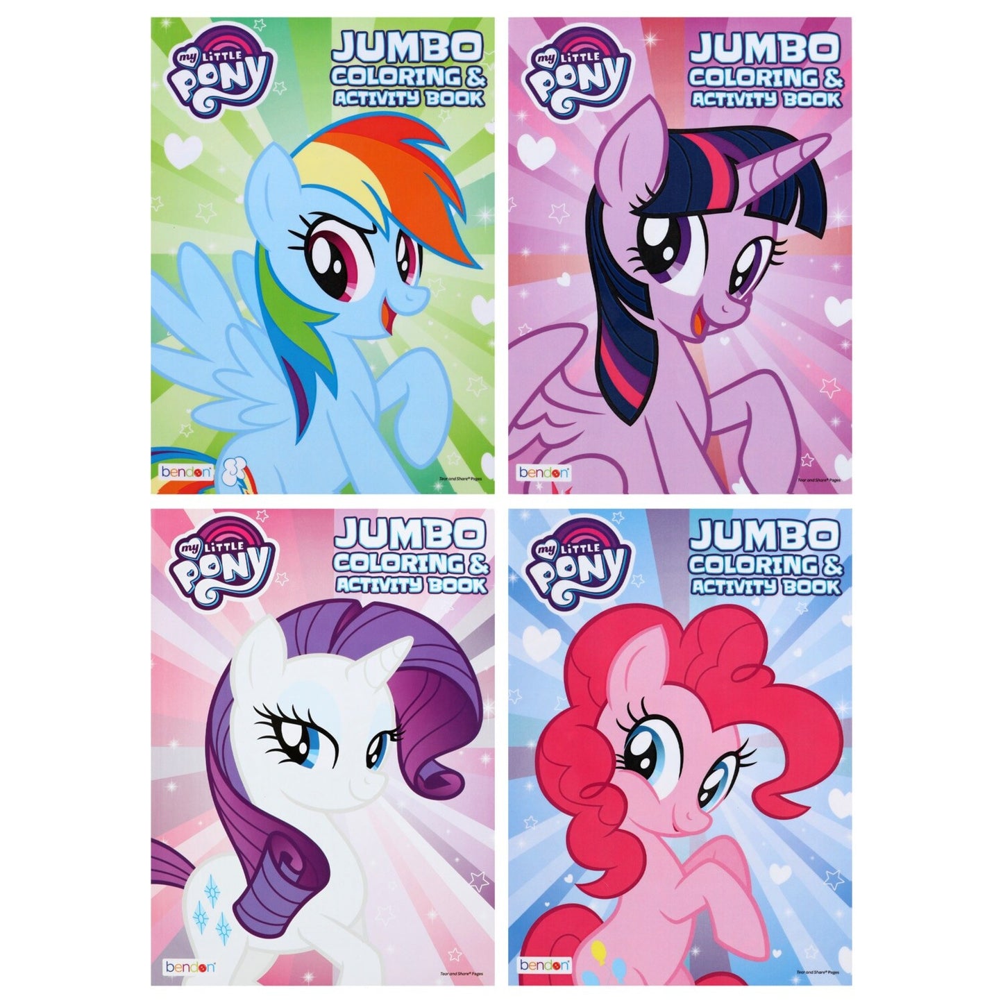 Bendon My Little Pony Jumbo Coloring Books (Pack of 20)