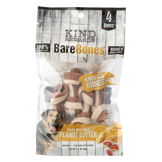 Kind Rewards No-Hide Peanut Butter Bones, 2.3 oz. Bags (Pack of 24)