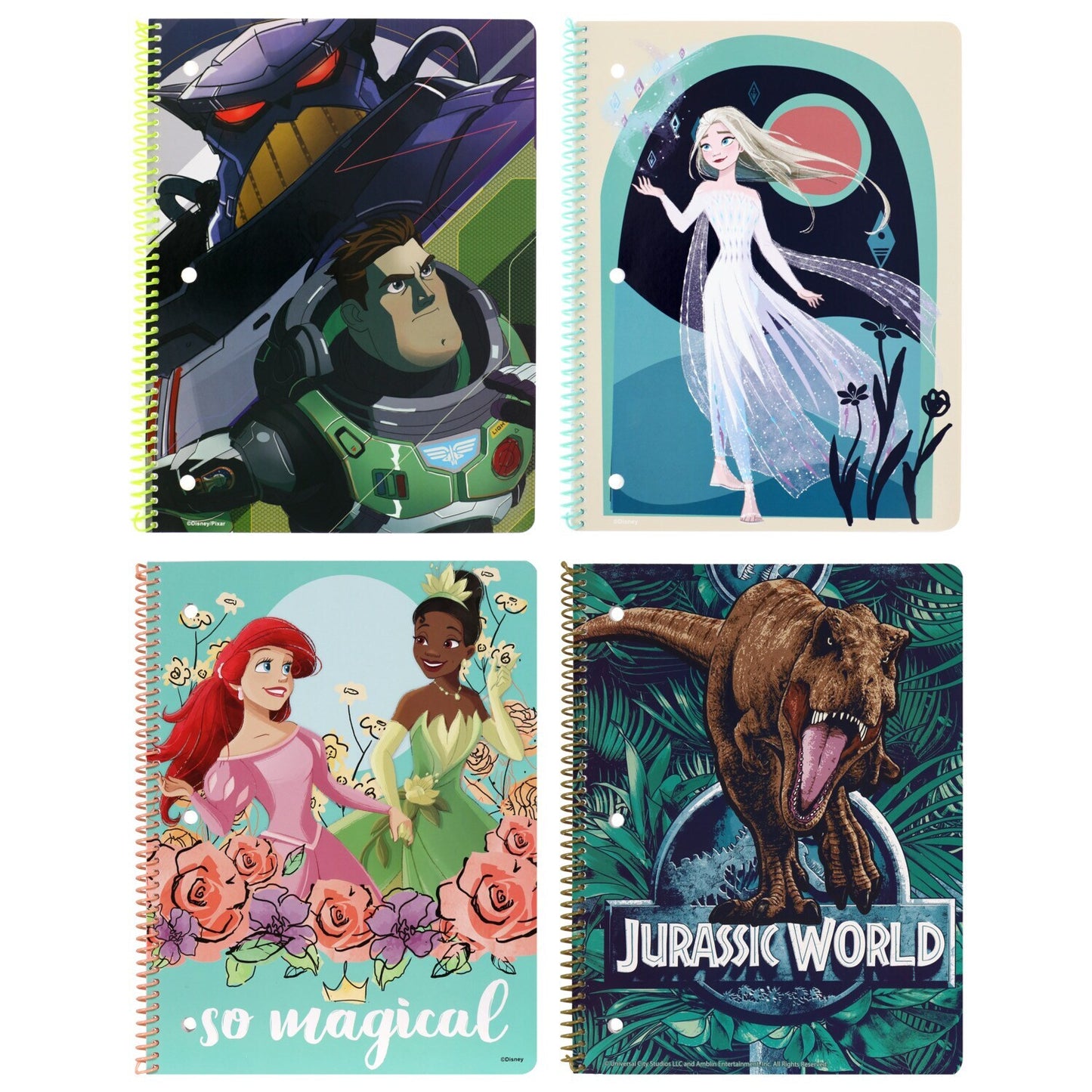 Licensed Character Themed Spiral Notebooks, 8x10.5-in. (Pack of 24)