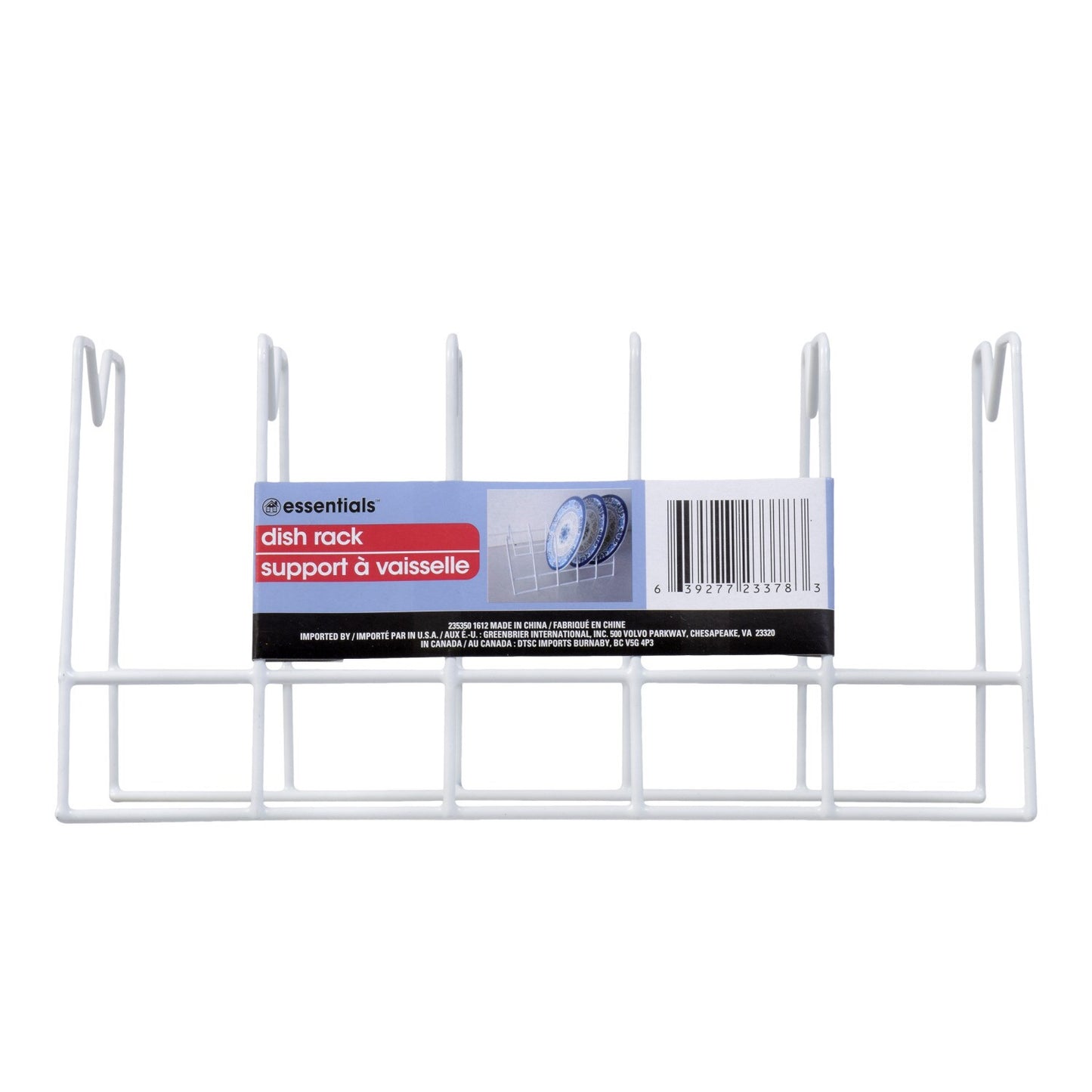 Essentials White Wire Dish Drying Racks (Pack of 24)
