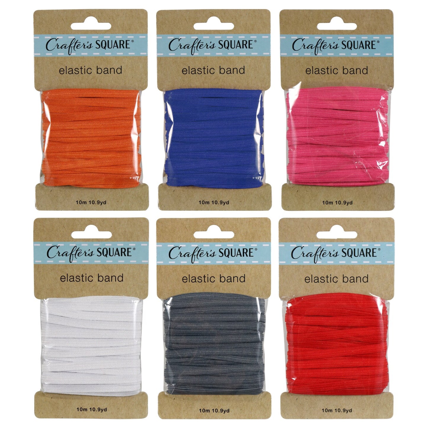 Crafter's Square Elastic Band Ribbons, 10.9 yd. (Pack of 24)