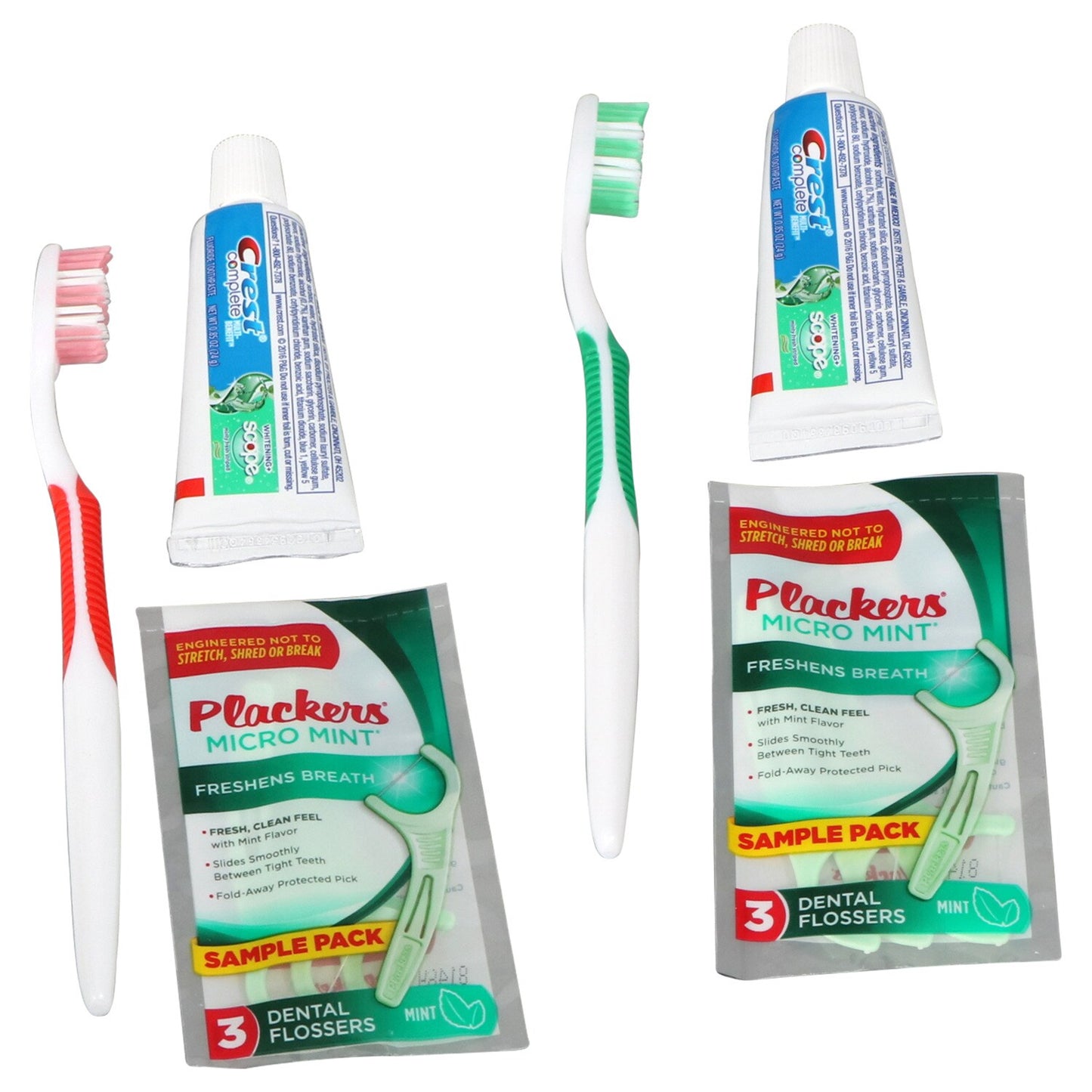 Dr. Fresh Travel Toothbrush Kits, 10.25x2.875 in. (Pack of 24)