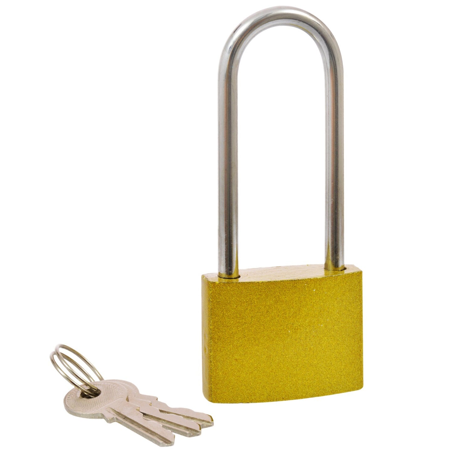 Tool Bench Hardware Long-Shackle Padlocks with Keys, 1.5 in. (Pack of 36)