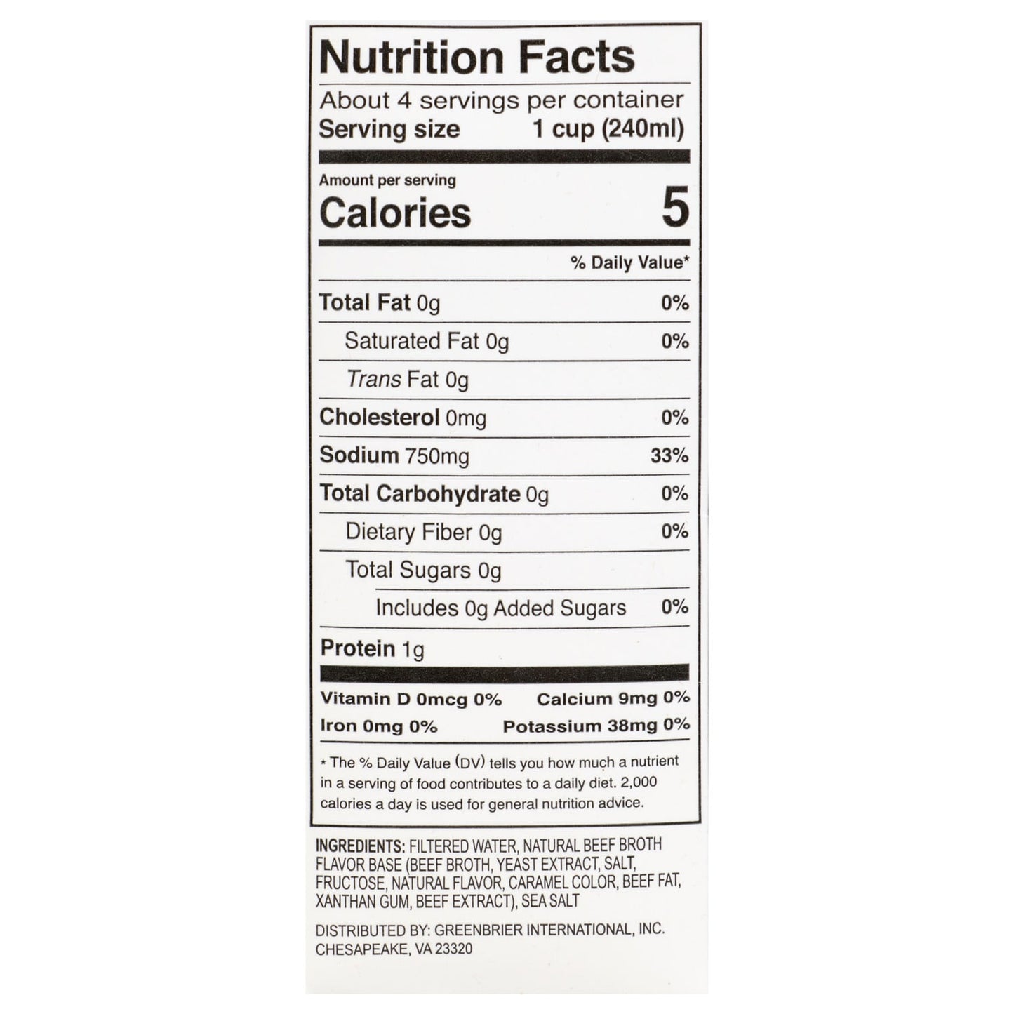 Kendale Farm Beef Broth, 32-oz. Boxes (Pack of 12)