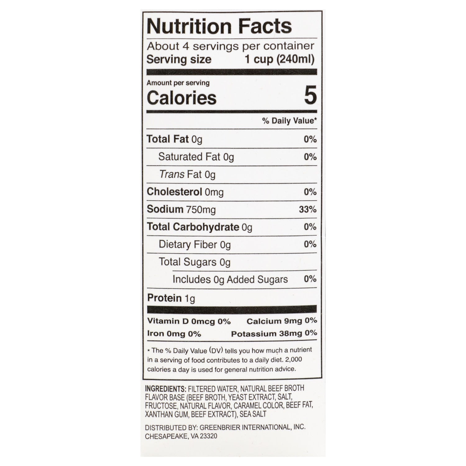 Kendale Farm Beef Broth, 32-oz. Boxes (Pack of 12)