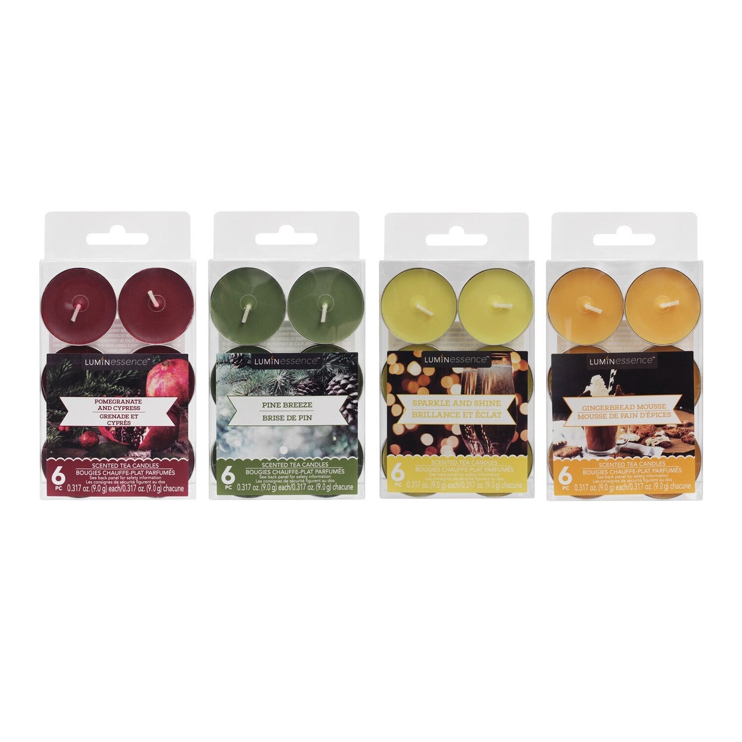 Luminessence Scented Winter Tea Candles, 6-ct. Packs (Pack of 24)
