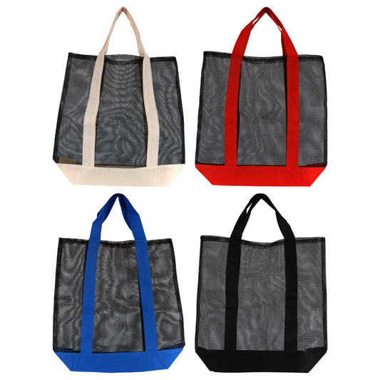 Large Mesh Summer Totes, 14x17 in. (Pack of 24)
