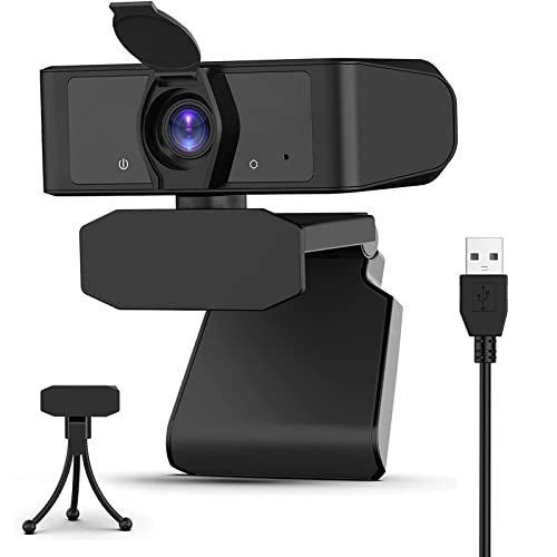 Webcam with Microphone for Desktop, 2K Web Camera, USB Webcam with 120 Degree View Angle, HD Webcam for Streaming, Video Calling, Recording, Meeting, Conferencing, Gaming