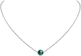 Real Crystal Pendant Necklace with Sterling Silver Chain