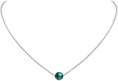 Real Crystal Pendant Necklace with Sterling Silver Chain