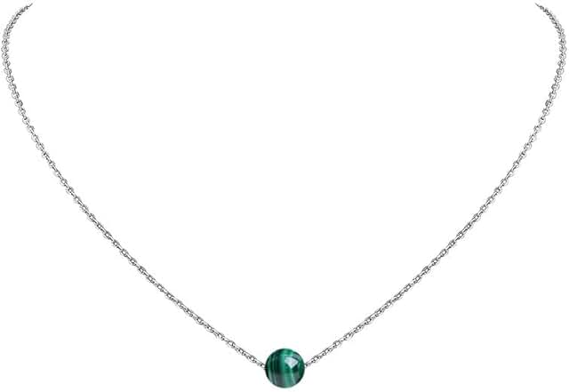 Real Crystal Pendant Necklace with Sterling Silver Chain