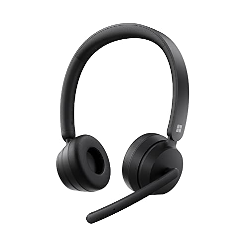 Modern Wireless Headset - Wireless Headset,Comfortable On-Ear Stereo Headphones with Noise-Cancelling Microphone, USB-A dongle, On-Ear Controls, PC/Mac - for Teams
