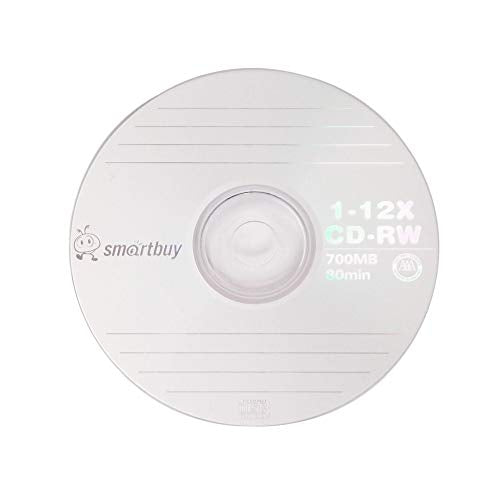 10 Pack CD-RW 1-12X 700MB/80Min High Speed Branded Logo Rewritable Blank Data Media Disc