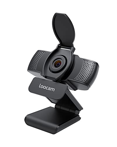 1080P Webcam with Microphone, HD Web Cam, Streaming Webcam with Privacy Cover, 90 Wide Angle Computer Camera, USB Webcam Plug and Play for Video Calling, Conference, PC/Mac/Desktop/Laptop