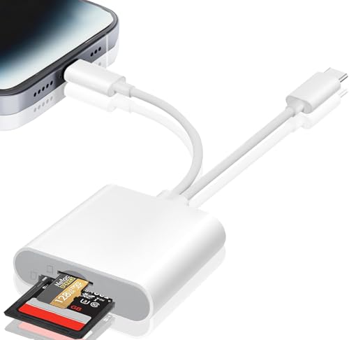 Dual Connector SD Card Reader for iPhone and iPad