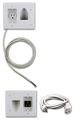 Electronics In Wall Cable Management Kit - TV Cable Hider Wall Kit - Behind Wall TV Wire Kit - Low Voltage In Wall Cord Concealer For Sleek TV Setup - Easy DIY Without Electrician