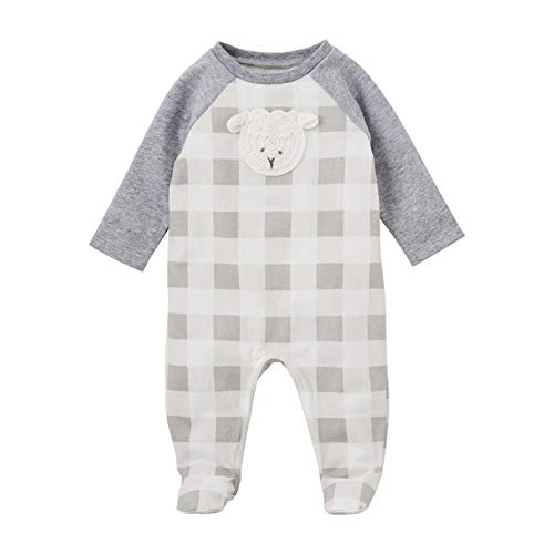 Baby Crochet Sheep Sleeper, Gray, 0-3 Months