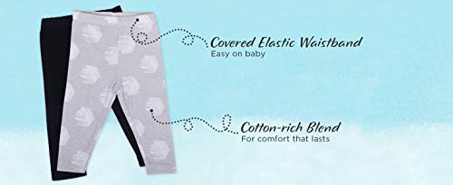 Ultimate Baby Flexy 4 Pack Knit Pants, Pink/Purple, 6-12 Months