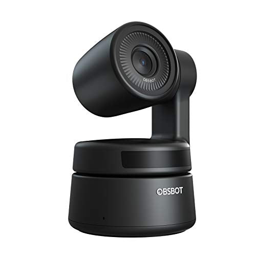 Tiny PTZ Webcam HDR .8" Sensor Auto-Focus Dual Microphone AI-Tracking auto-framing Gesture Control for Teaching Live Streaming Video Meeting (1080P)