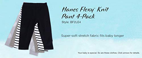Ultimate Baby Flexy 4 Pack Knit Pants, Pink/Purple, 6-12 Months