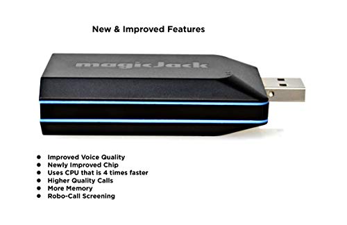 , New 2022 VOIP Phone Adapter, Portable Home and On-The-Go Digital Service. Unlimited Calls to US and Canada. NO Monthly Bill | Featuring magicIN & magicOUT Service