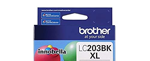 Genuine High Yield Black Ink Cartridge, LC203BK, Replacement Black Ink, Page Yield Up To 550 Pages, Dash Replenishment Cartridge, LC203