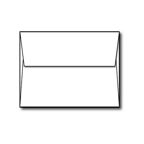 White square flap envelopes, 250 pack
