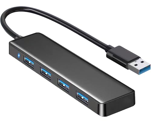 4-Port USB 3.0 Hub for Laptop and Devices