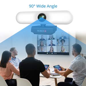 Webcam with Light - Professional Web Camera with Adjustable Light Levels - Full HD 1080p Webcam - PC Camera with Built-in Noise Reduction Mic - for Live Streaming, Conferences, Vloggers