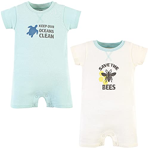 Unisex Baby  Cotton Rompers, Save The Bees, 3-6 Months