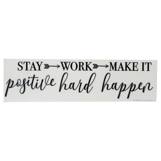 Main Street Stay Positive Decals, 18x4.5 in. (Pack of 12)