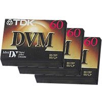 DVM60 Mini DV Tape 60 min. - 3 Pack