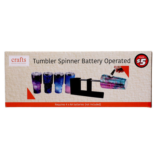 Battery Operated Tumbler Spinner, 14x3x4-in. (Pack of 1)