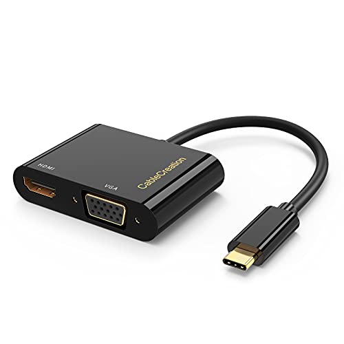 USB C to HDMI and VGA Adapter for Type C devices